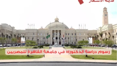 رسوم دراسة الدكتوراه في جامعة القاهرة للمصريين وخطوات التسجيل العملية