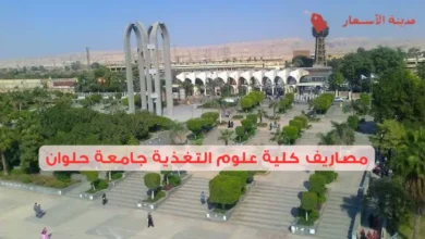 مصاريف كلية علوم التغذية جامعة حلوان مقارنة بالكليات الأخرى